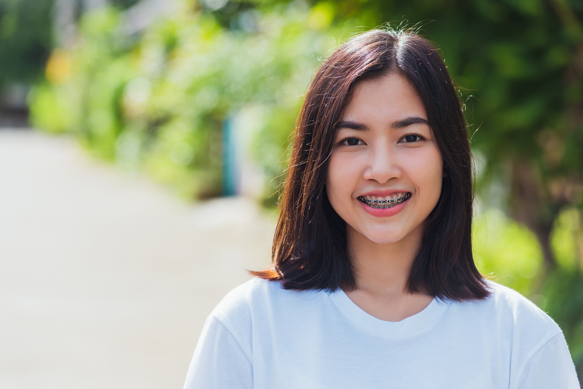 Patient smiling during a buffalo orthodontics consultation